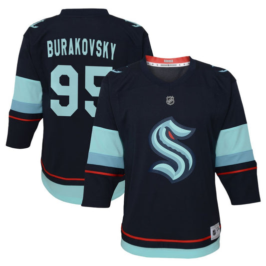 Andre Burakovsky Seattle Kraken Youth Home Replica Jersey - Navy