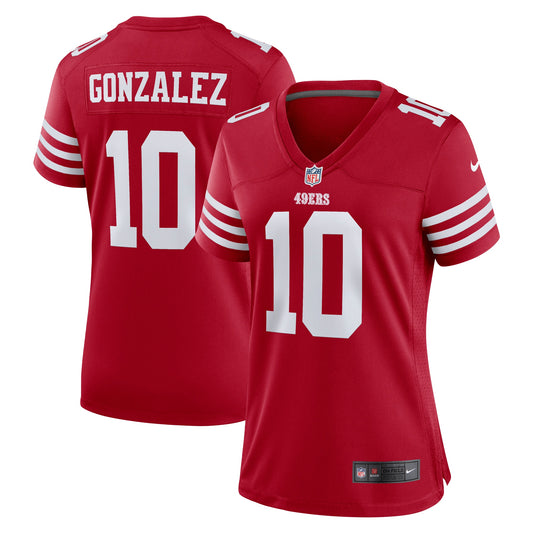 Zane Gonzalez San Francisco 49ers Nike Women's Game Jersey - Scarlet