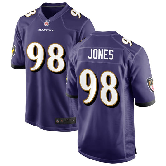 Travis Jones Baltimore Ravens Nike Game Jersey - Purple