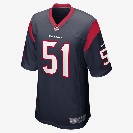 Will Anderson Jr. Houston Texans Men's Nike NFL Game Football Jersey - Marine/Gym Red