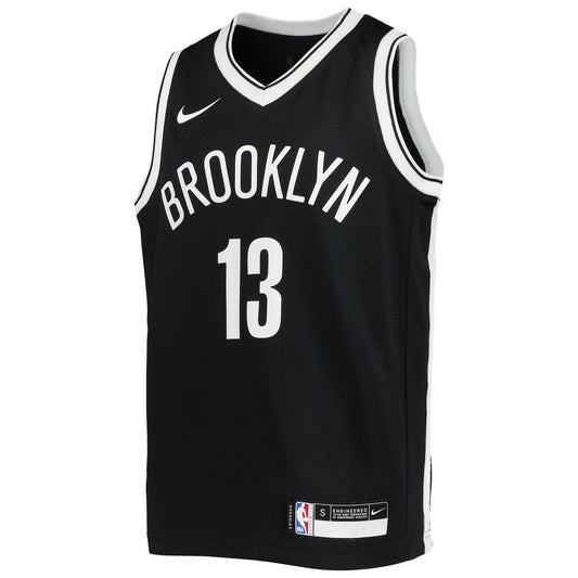 Boys' Grade School James Harden Nike Nets Swingman Jersey Icon Edition - Black