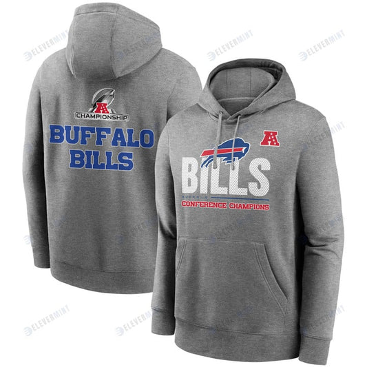 Buffalo Bills AFC Conference Champions Grey Pullover Hoodie