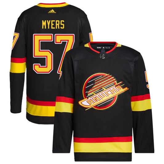 Tyler Myers Vancouver Canucks adidas Retro Primegreen Authentic Pro Jersey - Black