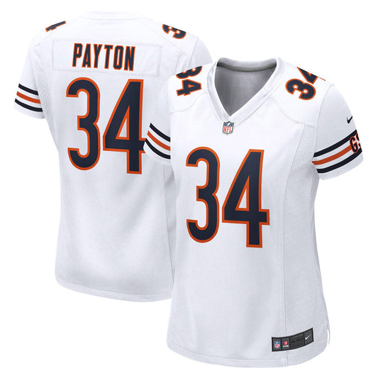 Women's Chicago Bears Walter Payton Retired Game Jersey White