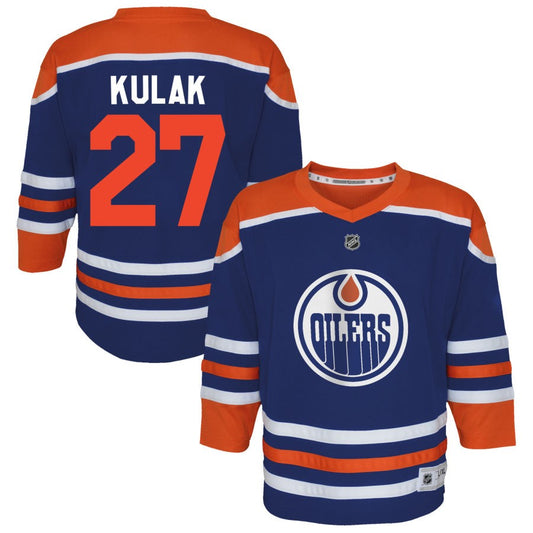 Brett Kulak  Edmonton Oilers Outerstuff Preschool Home Replica Jersey - Royal