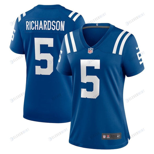 Anthony Richardson 5 Indianapolis Colts Women's Draft First Round Pick Game Jersey - Royal