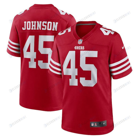 Buddy Johnson San Francisco 49ers Game Player Jersey - Scarlet