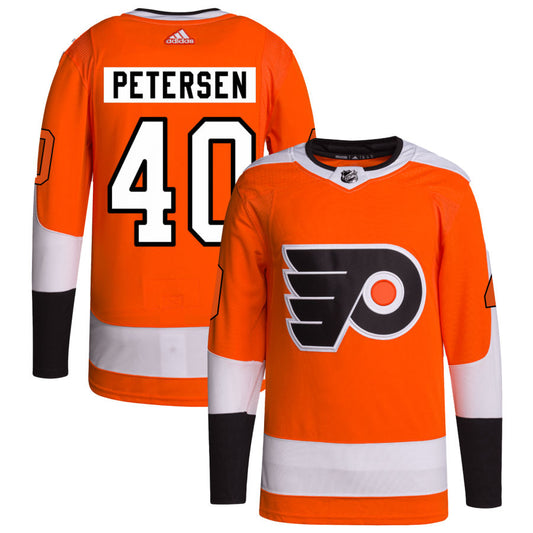 Cal Petersen Philadelphia Flyers adidas Home Primegreen Authentic Pro Jersey - Orange