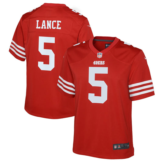 Trey Lance San Francisco 49ers Nike Youth Game Jersey - Scarlet