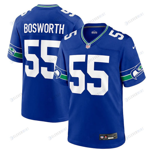 Brian Bosworth 55 Seattle Seahawks Men Throwback Game Jersey - Royal