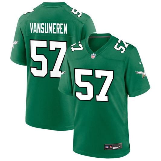 Ben VanSumeren Philadelphia Eagles Nike Alternate Game Jersey - Kelly Green