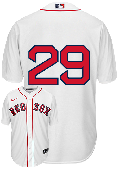 Bobby Dalbec Youth No Name Jersey - Boston Red Sox Replica Number Only Kids Home Jersey