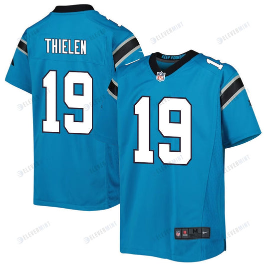 Adam Thielen 19 Carolina Panthers Youth Game Jersey - Blue