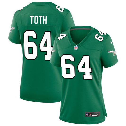 Brett Toth Philadelphia Eagles Nike Women's Alternate Game Jersey - Kelly Green