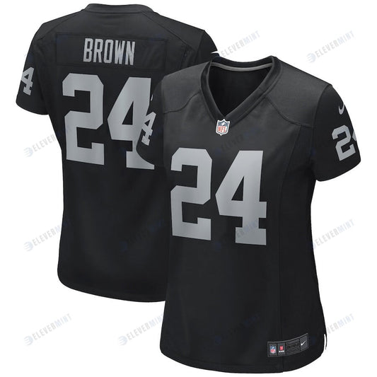 Willie Brown 24 Las Vegas Raiders Women Game Retired Jersey - Black