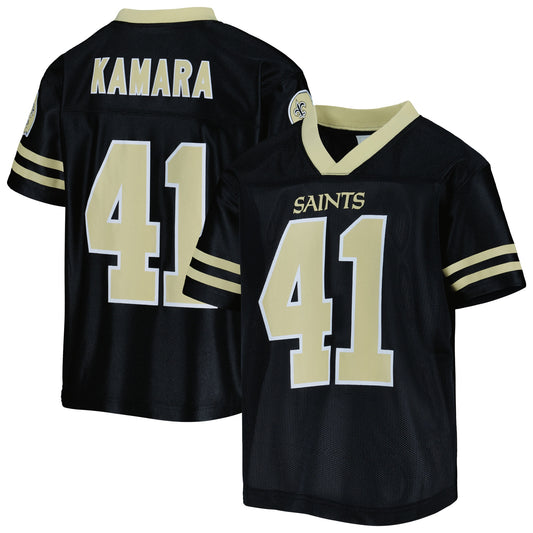 Youth Alvin Kamara Black New Orleans Saints Team Replica Jersey