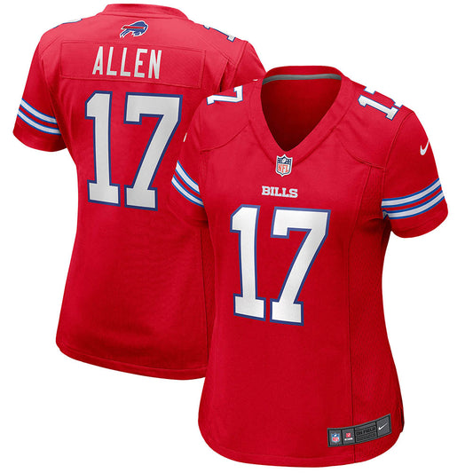 Women's Buffalo Bills Josh Allen Alternate Game Player Jersey Red