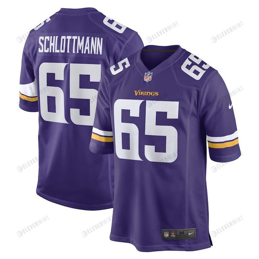 Austin Schlottmann 65 Minnesota Vikings Game Player Jersey - Purple