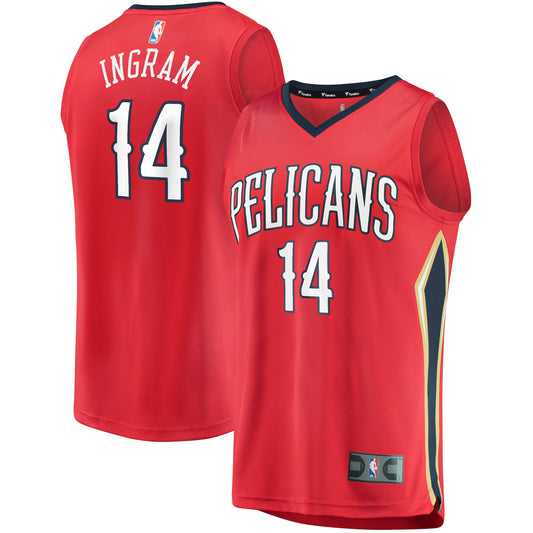 Brandon Ingram New Orleans Pelicans Fanatics Branded Youth 2021/22 Fast Break Replica Player Jersey Red - Statement Edition