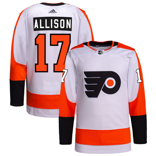 Wade Allison Philadelphia Flyers adidas Away Authentic Pro Jersey - White