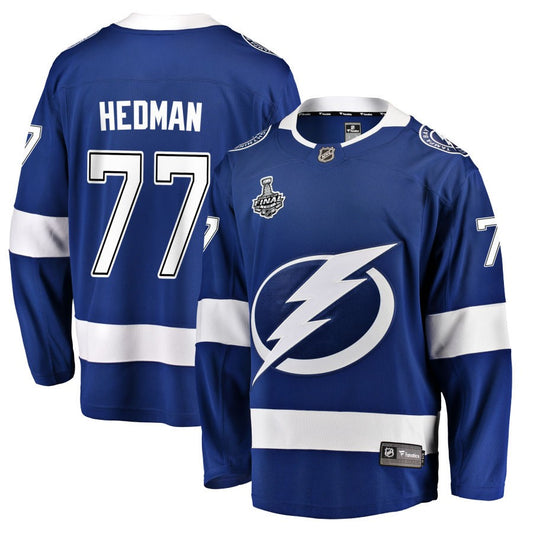 Victor Hedman Tampa Bay Lightning Fanatics Branded 2021 Stanley Cup Champions Home Breakaway Jersey - Blue