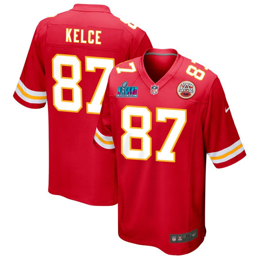 Travis Kelce Kansas City Chiefs Nike Super Bowl LVII Game Jersey - Red