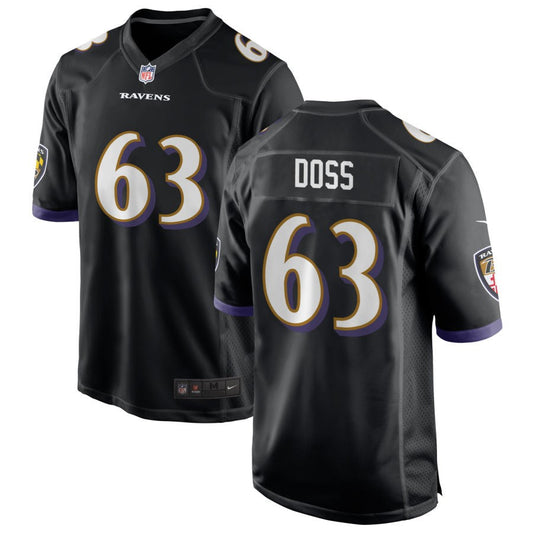 Tykeem Doss Baltimore Ravens Nike Alternate Game Jersey - Black