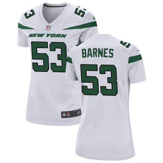 Zaire Barnes New York Jets Nike Women's Game Jersey - White