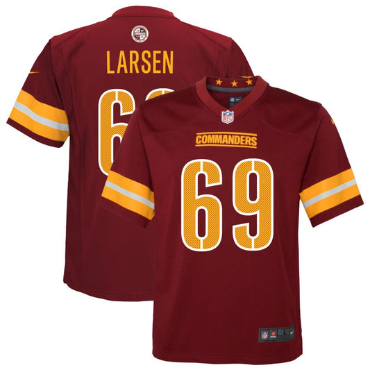 Tyler Larsen Washington Commanders Nike Youth Game Player Jersey - Burgundy