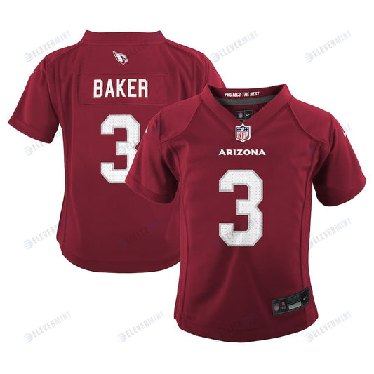 Budda Baker 3 Arizona Cardinals Preschool Game Jersey - Cardinal