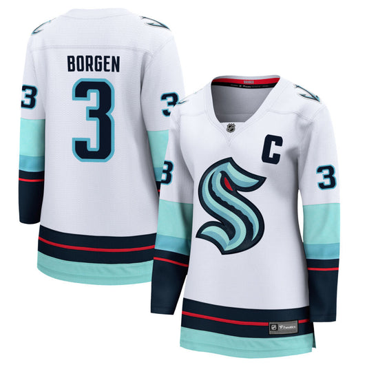 Will Borgen Seattle Kraken Fanatics Branded Women's Away Breakaway Jersey - White