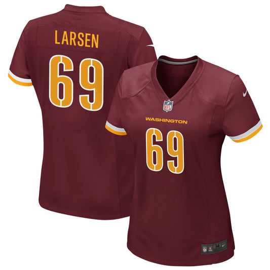 Tyler Larsen Washington Commanders Nike Women's Game Player Jersey - Burgundy