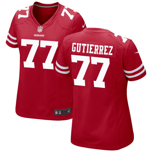 Alfredo Gutierrez San Francisco 49ers Nike Women's Game Jersey - Scarlet