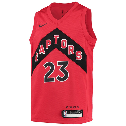 Boys' Grade School Fred VanVleet Nike Raptors Swingman Jersey Icon Edition - Red