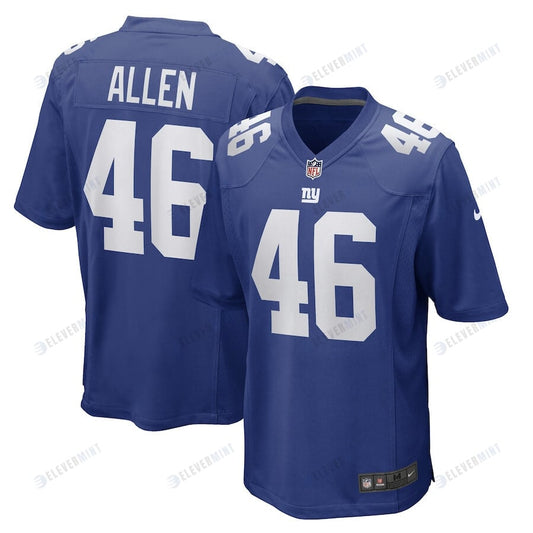 Austin Allen New York Giants Game Player Jersey - Royal