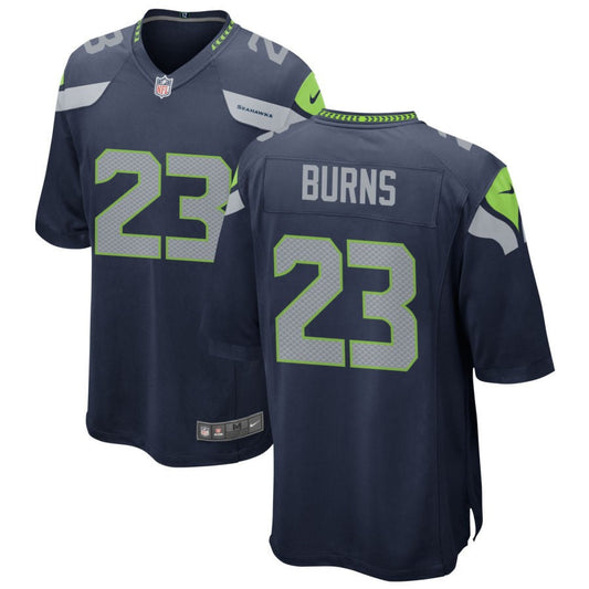 Artie Burns Seattle Seahawks Nike Game Jersey - College Navy