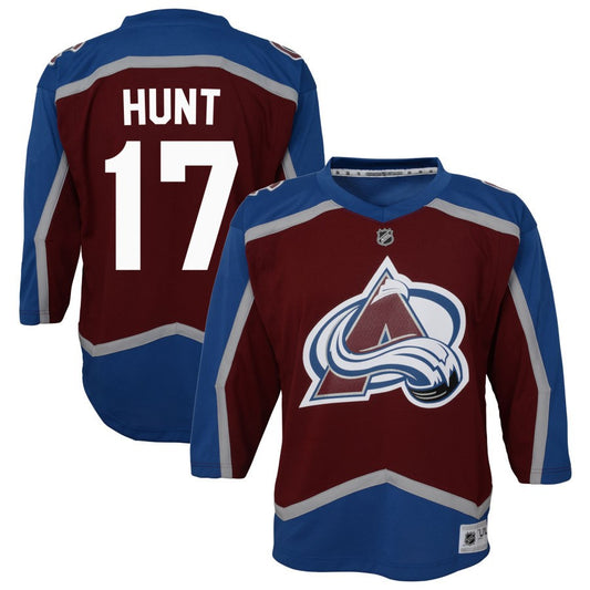 Brad Hunt Colorado Avalanche Youth Home Replica Jersey - Burgundy