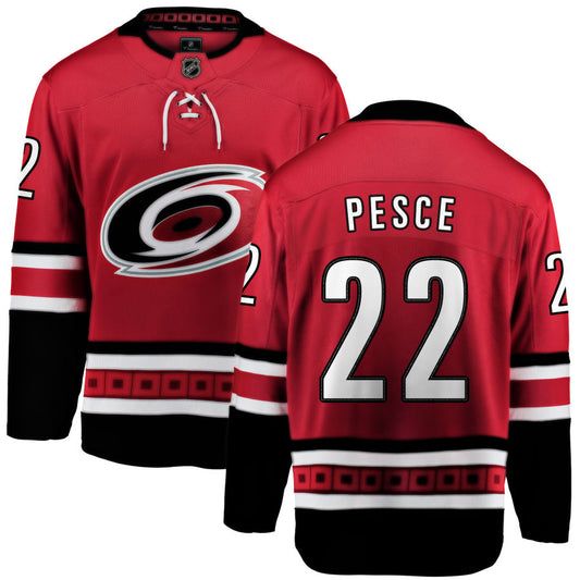 Brett Pesce Carolina Hurricanes Fanatics Branded Home Breakaway Jersey - Red