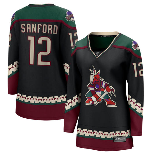 Zach Sanford Arizona Coyotes Fanatics Branded Women's 2021/22 Home Breakaway Jersey - Black