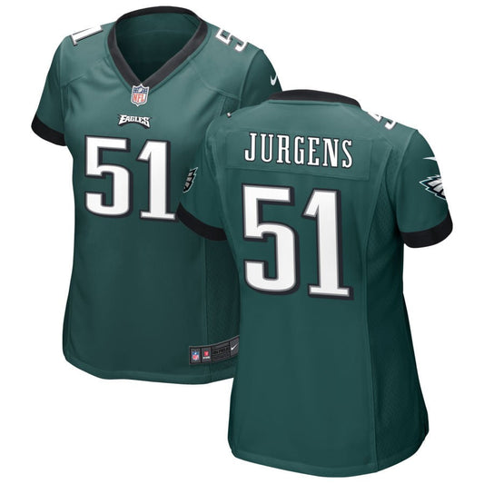 Cam Jurgens Philadelphia Eagles Nike Women's Game Jersey - Midnight Green