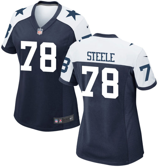 Terence Steele Dallas Cowboys Nike Women's Alternate Game Jersey - Navy