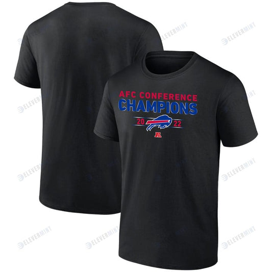 Buffalo Bills 2022 AFC Conference Champions Kick T-Shirt - Black