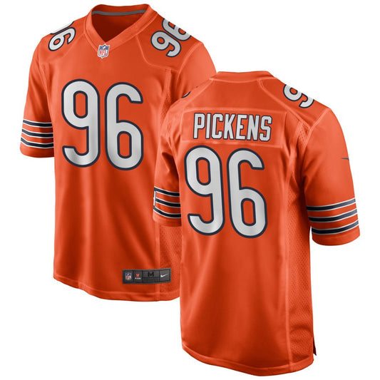 Zacch Pickens Chicago Bears Nike Alternate Game Jersey - Orange