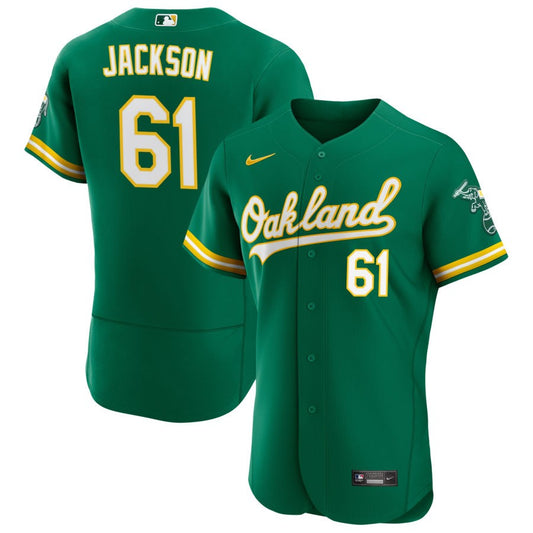 Zach Jackson Oakland Athletics Nike Alternate Authentic Jersey - Kelly Green