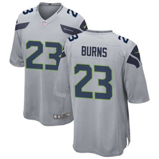 Artie Burns Seattle Seahawks Nike Youth Game Jersey - Gray