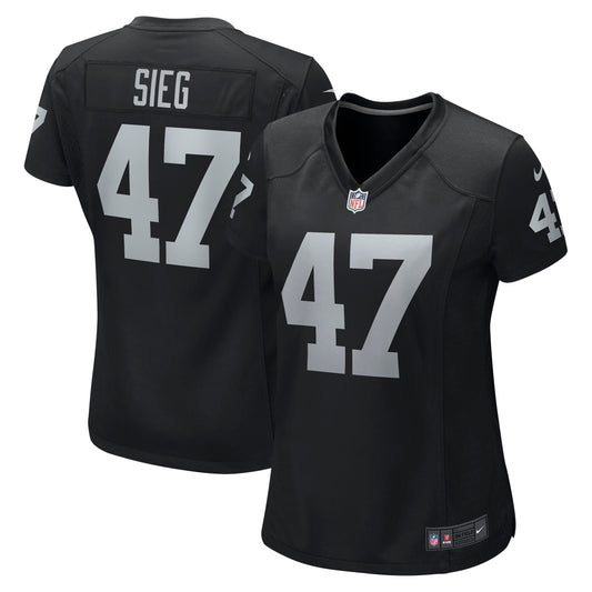 Trent Sieg Las Vegas Raiders Nike Women's Game Jersey - Black