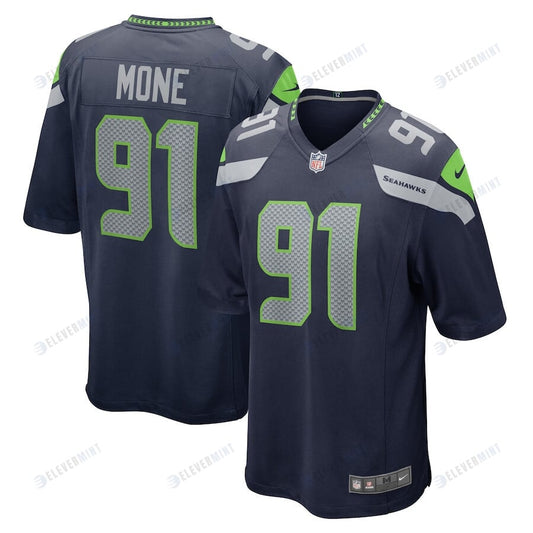 Bryan Mone 91 Seattle Seahawks Men Game Jersey - College Navy