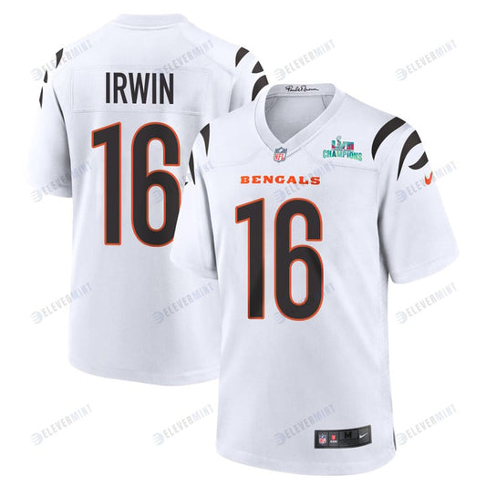 Trenton Irwin 16 Cincinnati Bengals Super Bowl LVII Champions Men Game Jersey - White