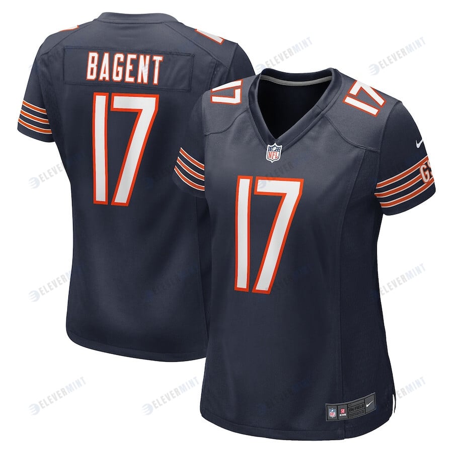 Tyson Bagent 17 Chicago Bears Women Game Jersey - Navy