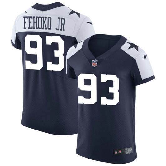 Viliami Fehoko Jr Dallas Cowboys Nike Alternate Vapor Elite Jersey - Navy